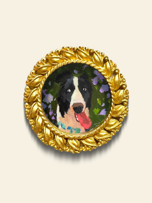 Round Frame Pet Portrait