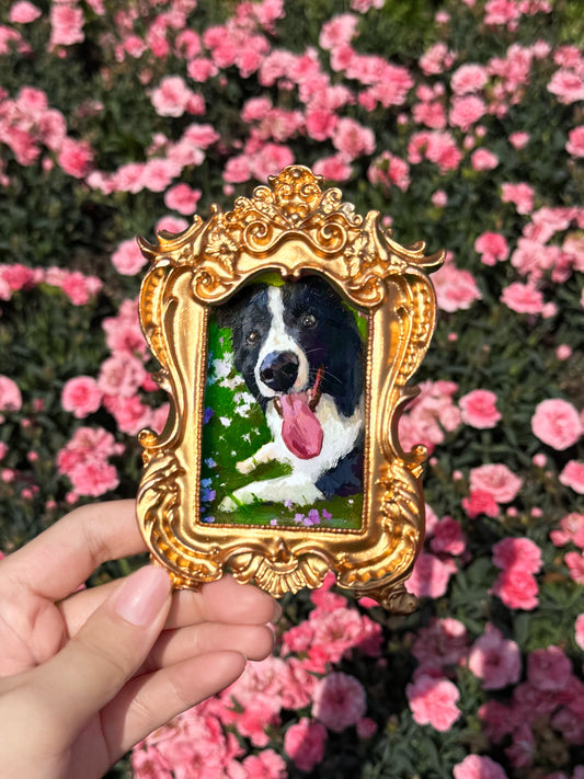 Throne Framed Pet Portrait