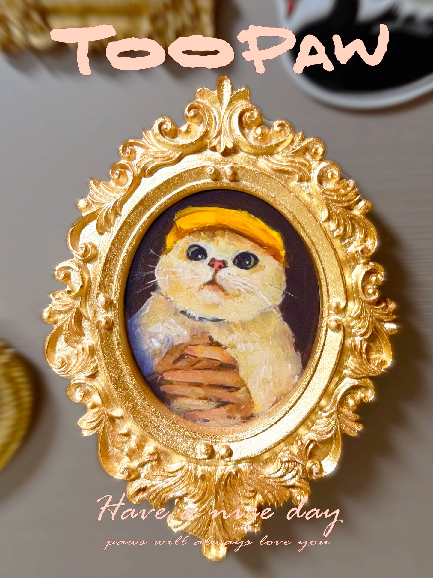 Baroque Oval Pet Portrait