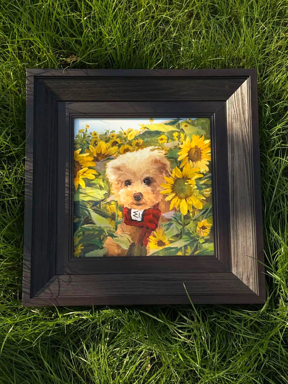 Hand-Painted Memory Pet Portrait
