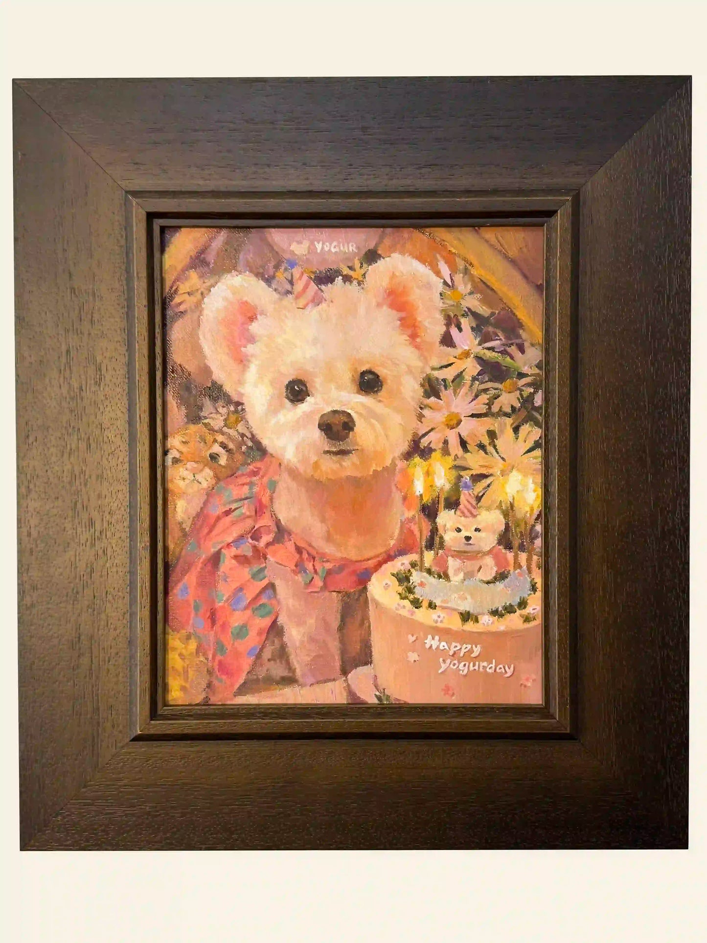 Hand-Painted Memory Pet Portrait