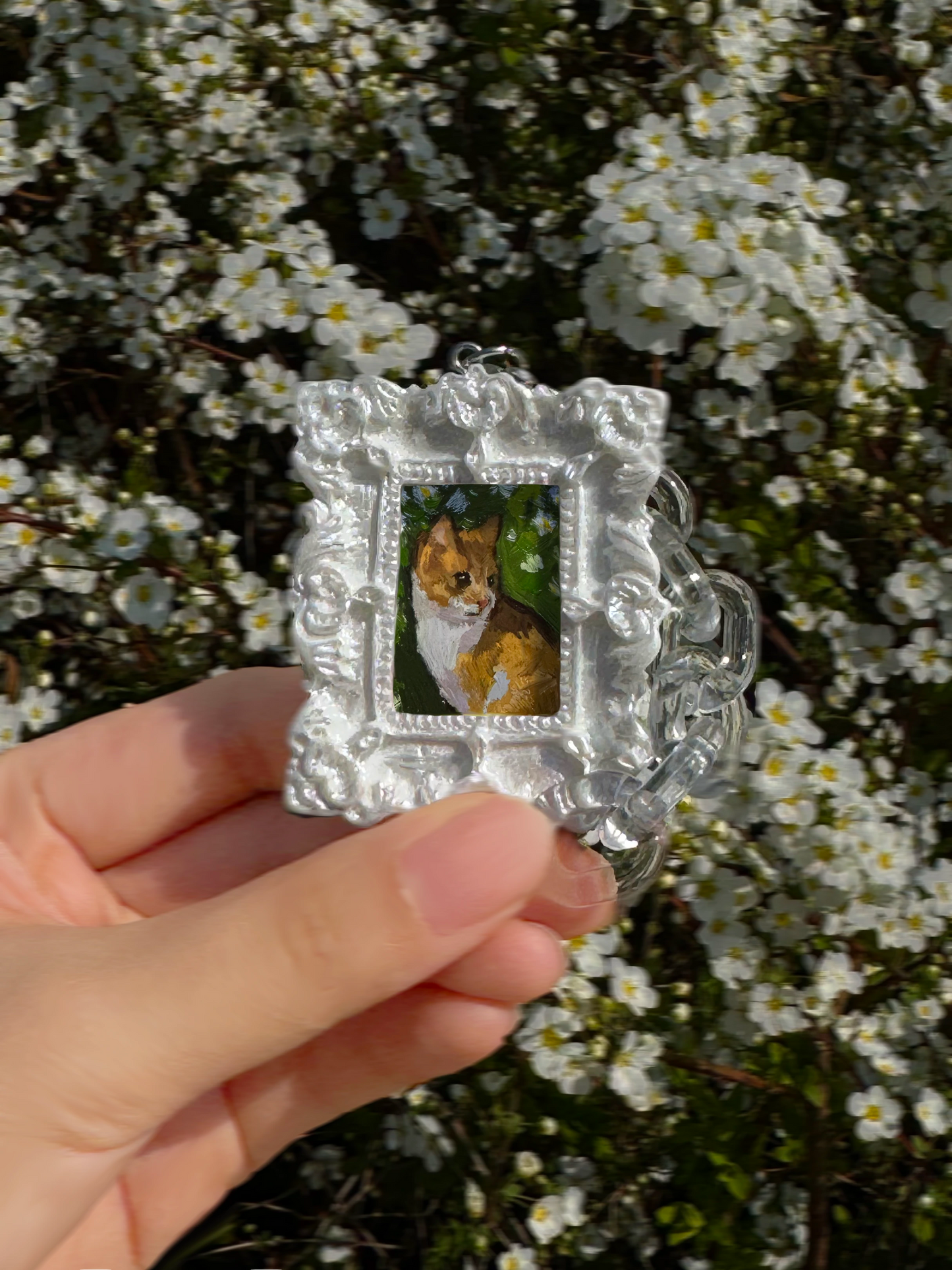 Rectangle Pet Memorial Keychain