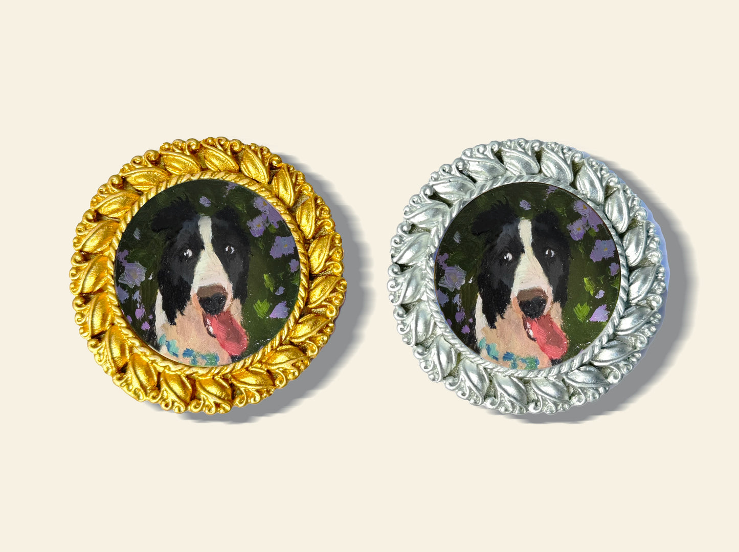 Round Frame Pet Portrait