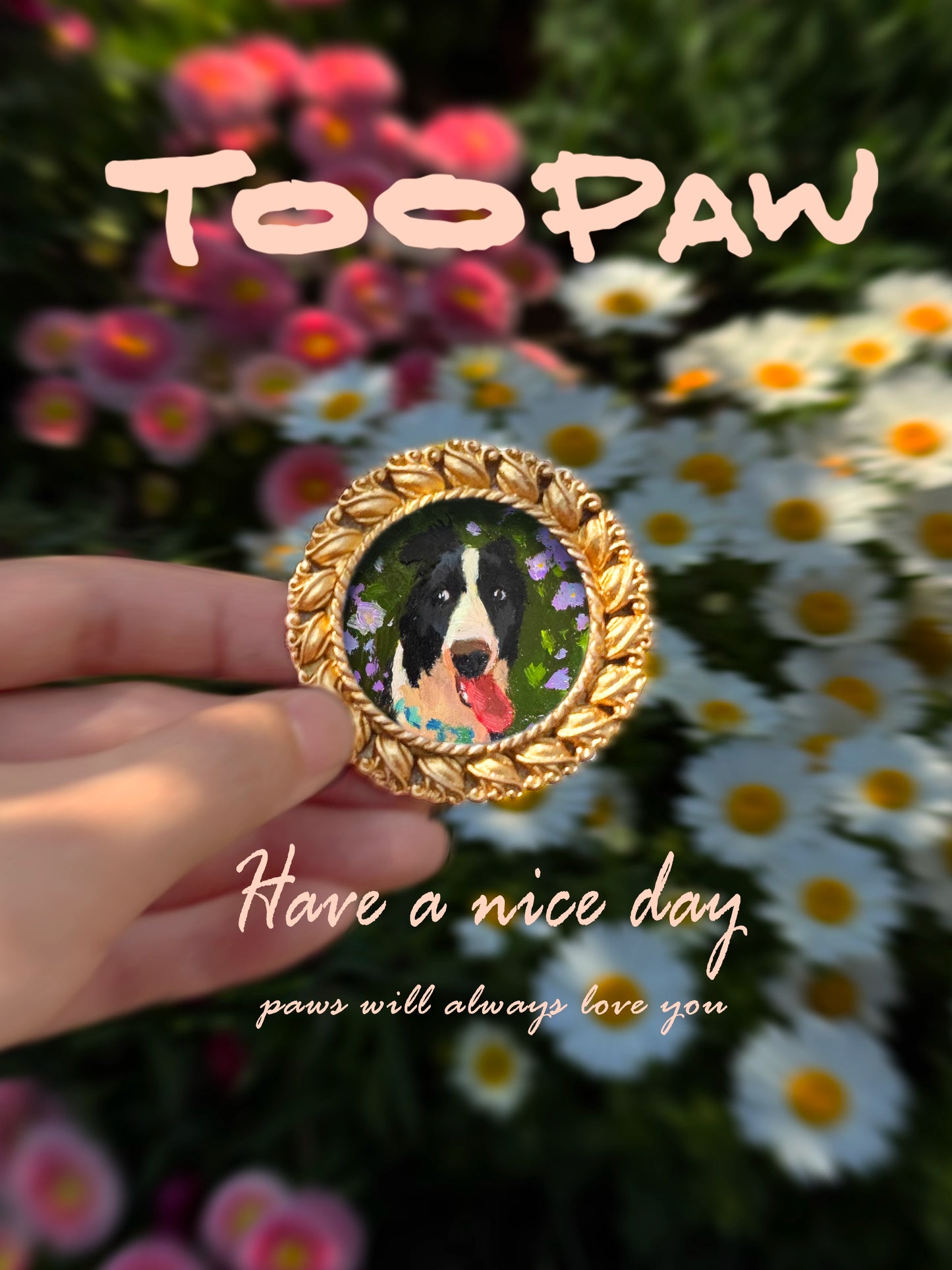 Round Frame Pet Portrait