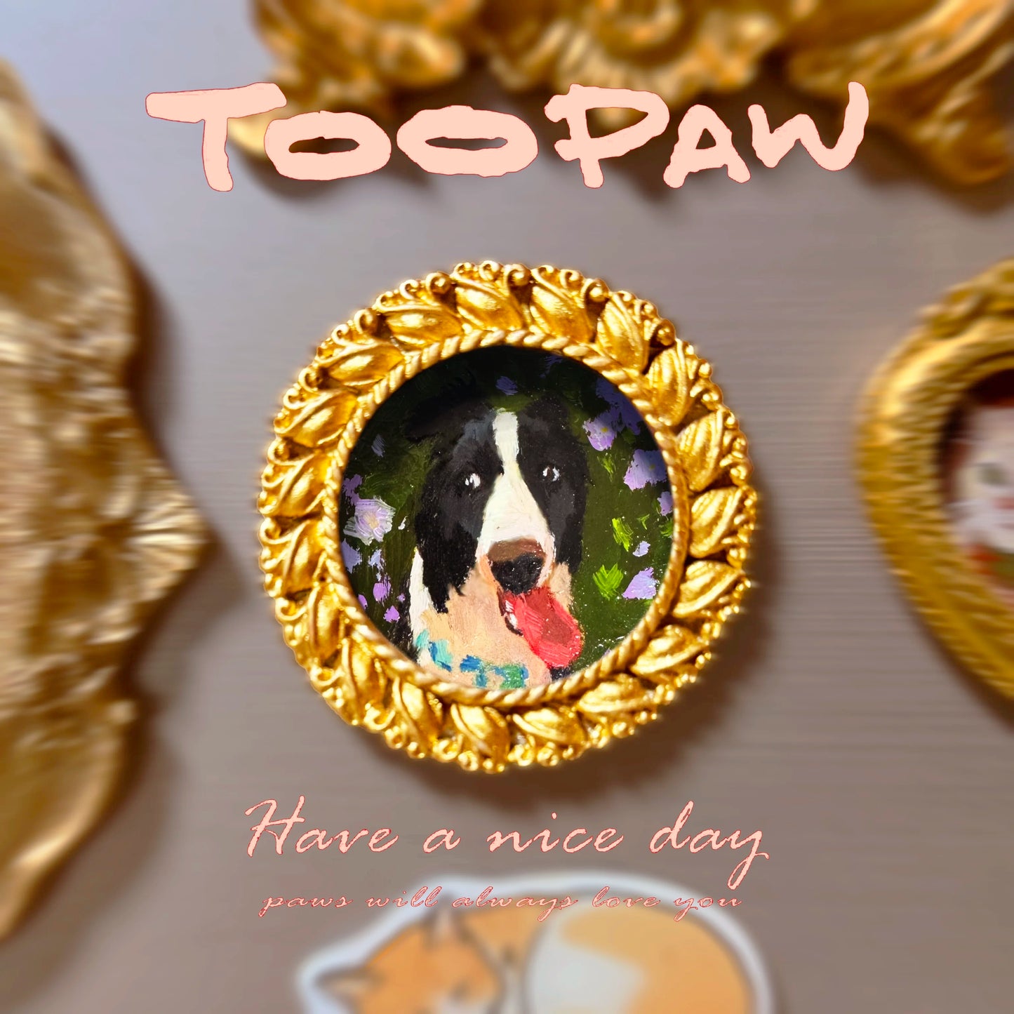 Round Frame Pet Portrait