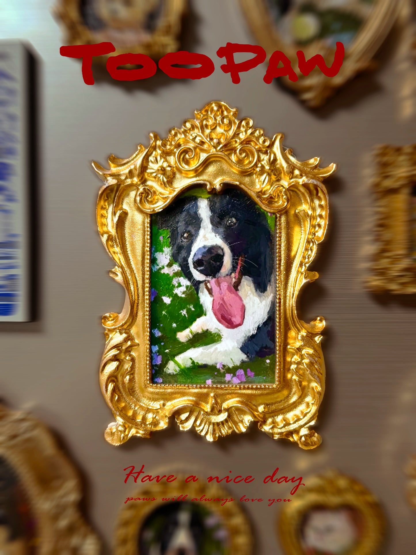 Throne Framed Pet Portrait