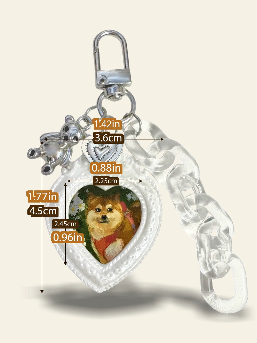 Heartfelt Pet Memorial Keychain