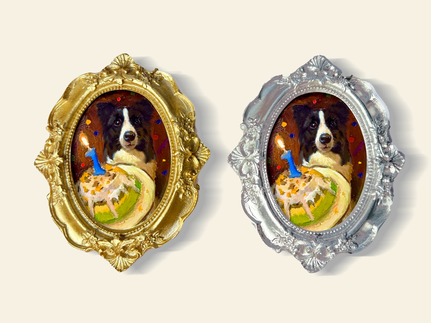 Elegance Oval Pet Portrait