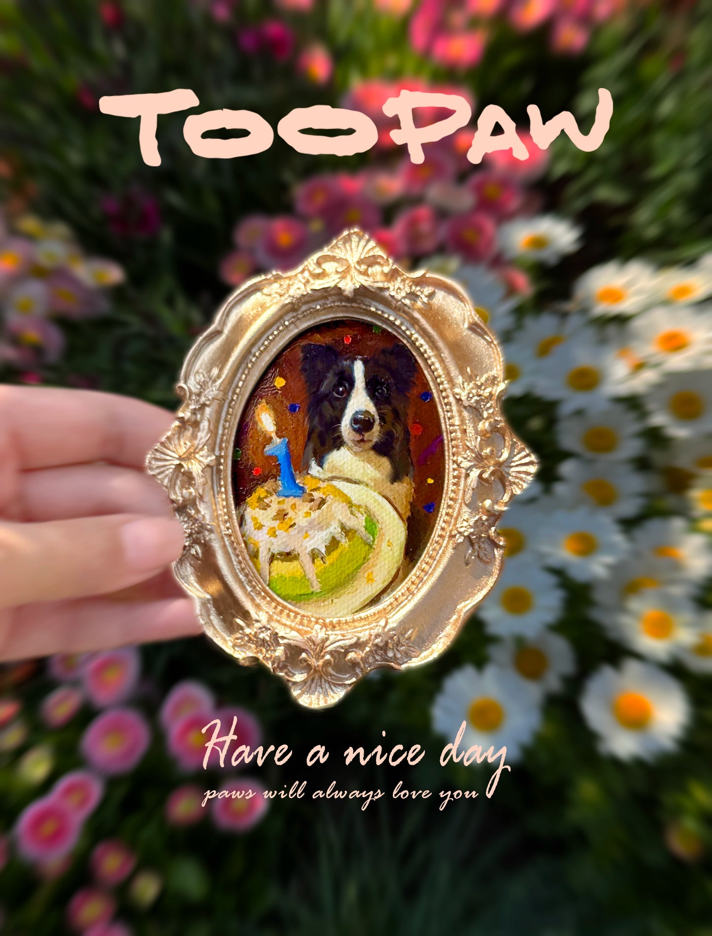 Elegance Oval Pet Portrait