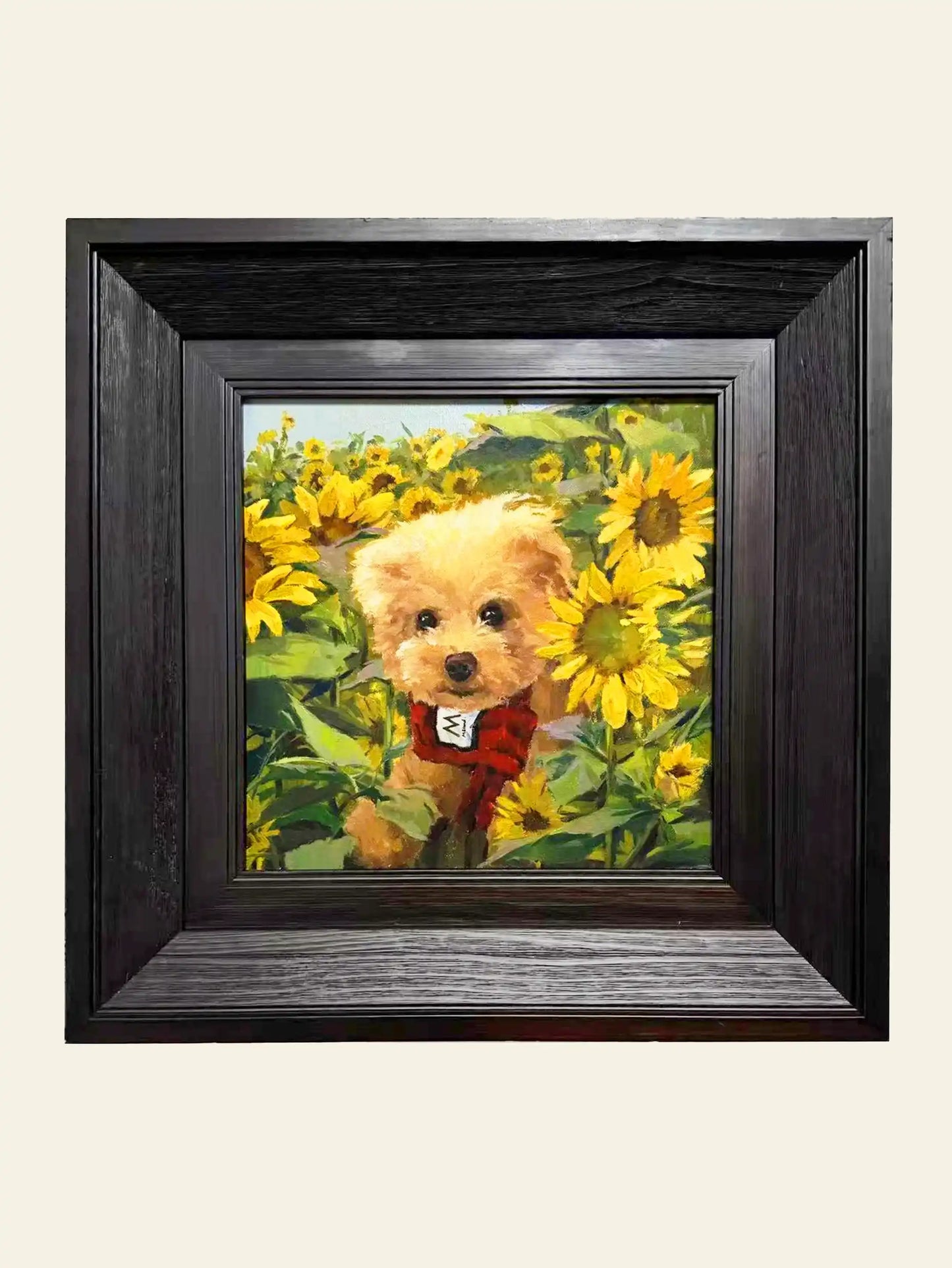Hand-Painted Memory Pet Portrait