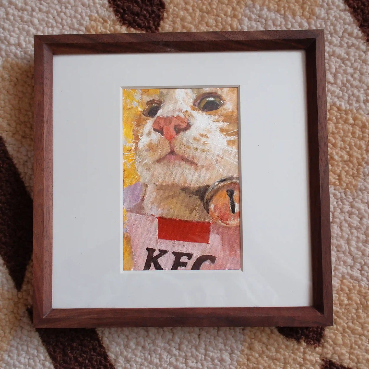 Pet Oil Portraits in Black Walnut Frame