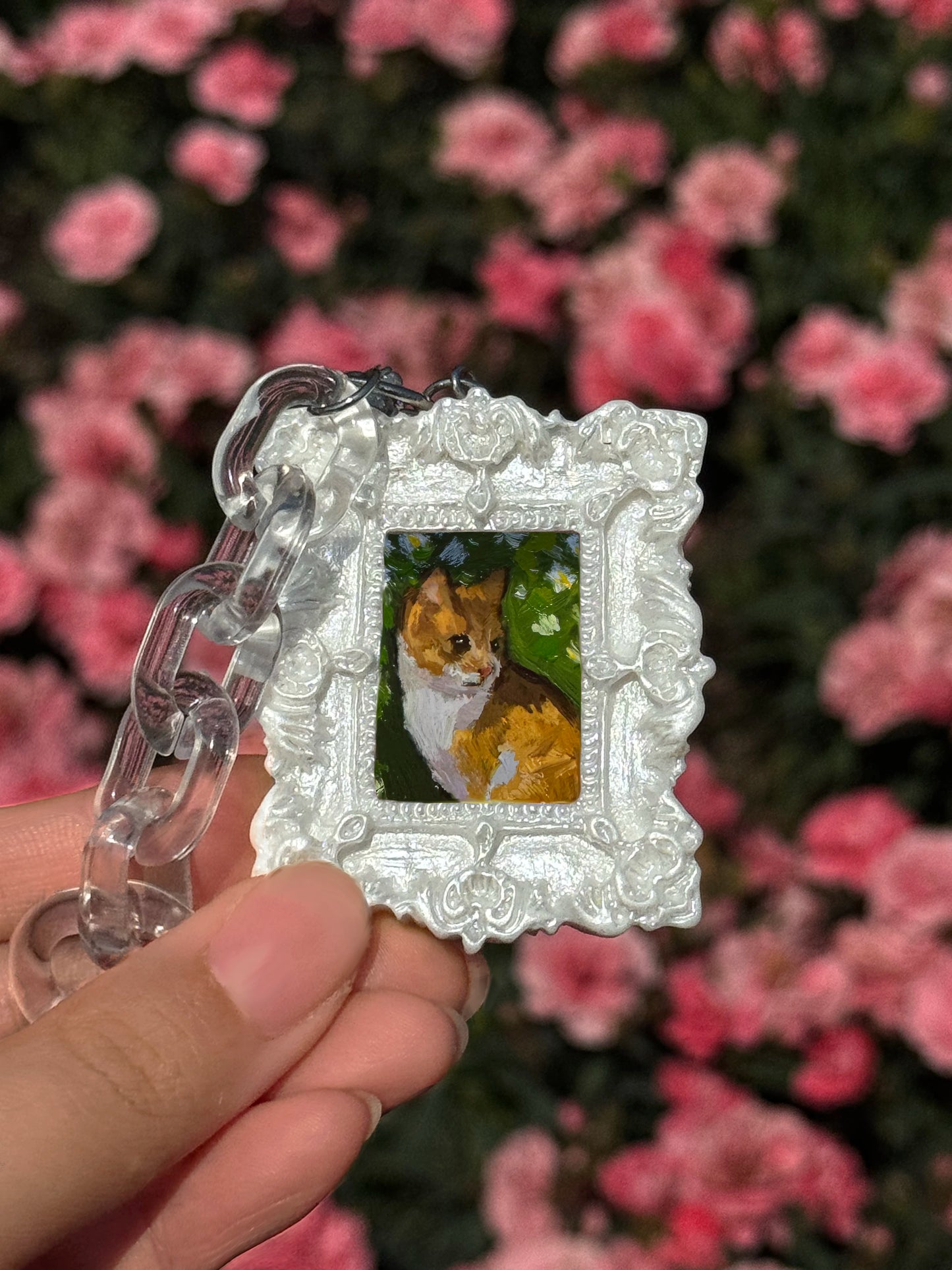 Rectangle Pet Memorial Keychain