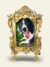 Throne Framed Pet Portrait