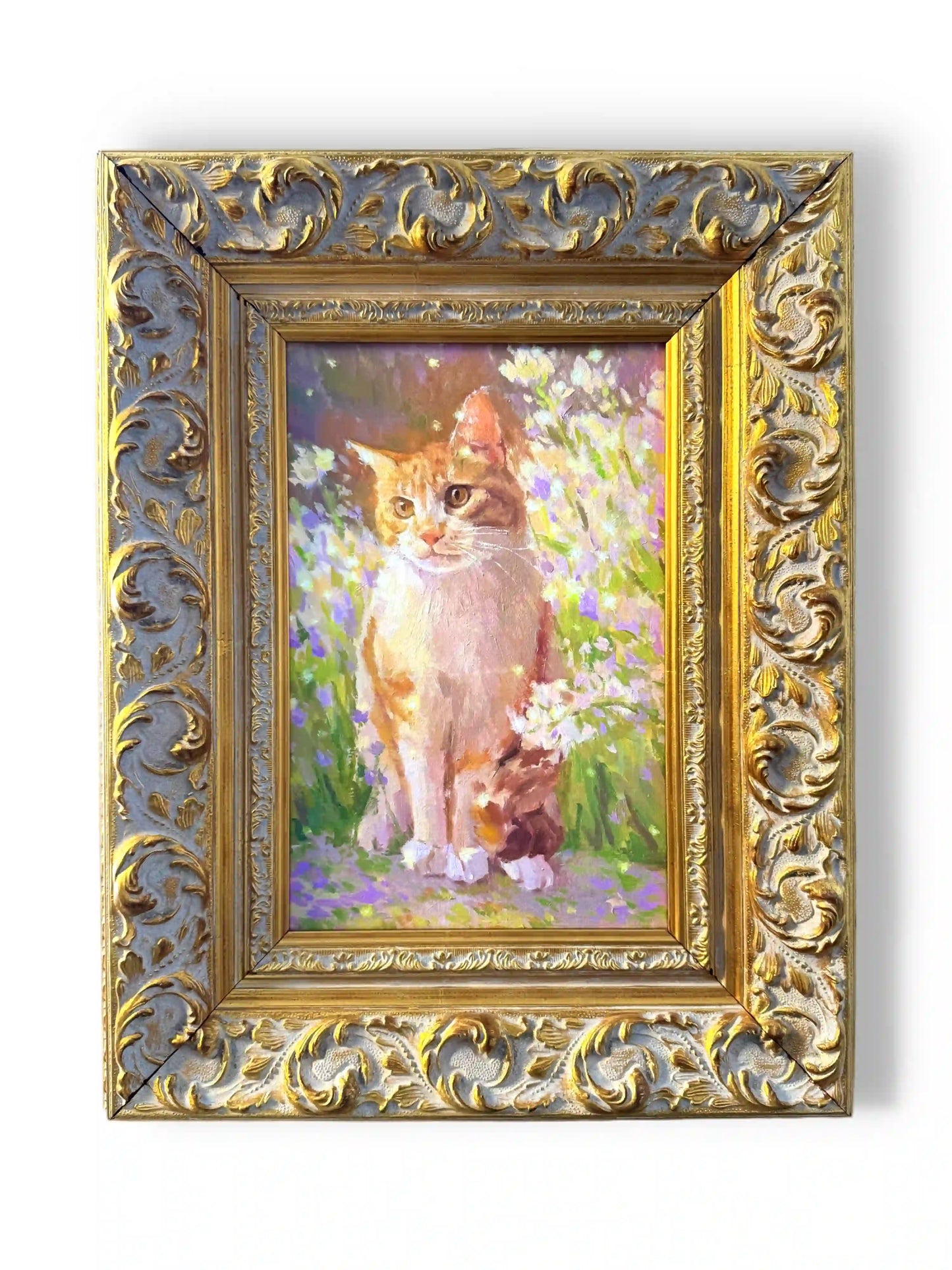 Hand-Painted Memory Pet Portrait
