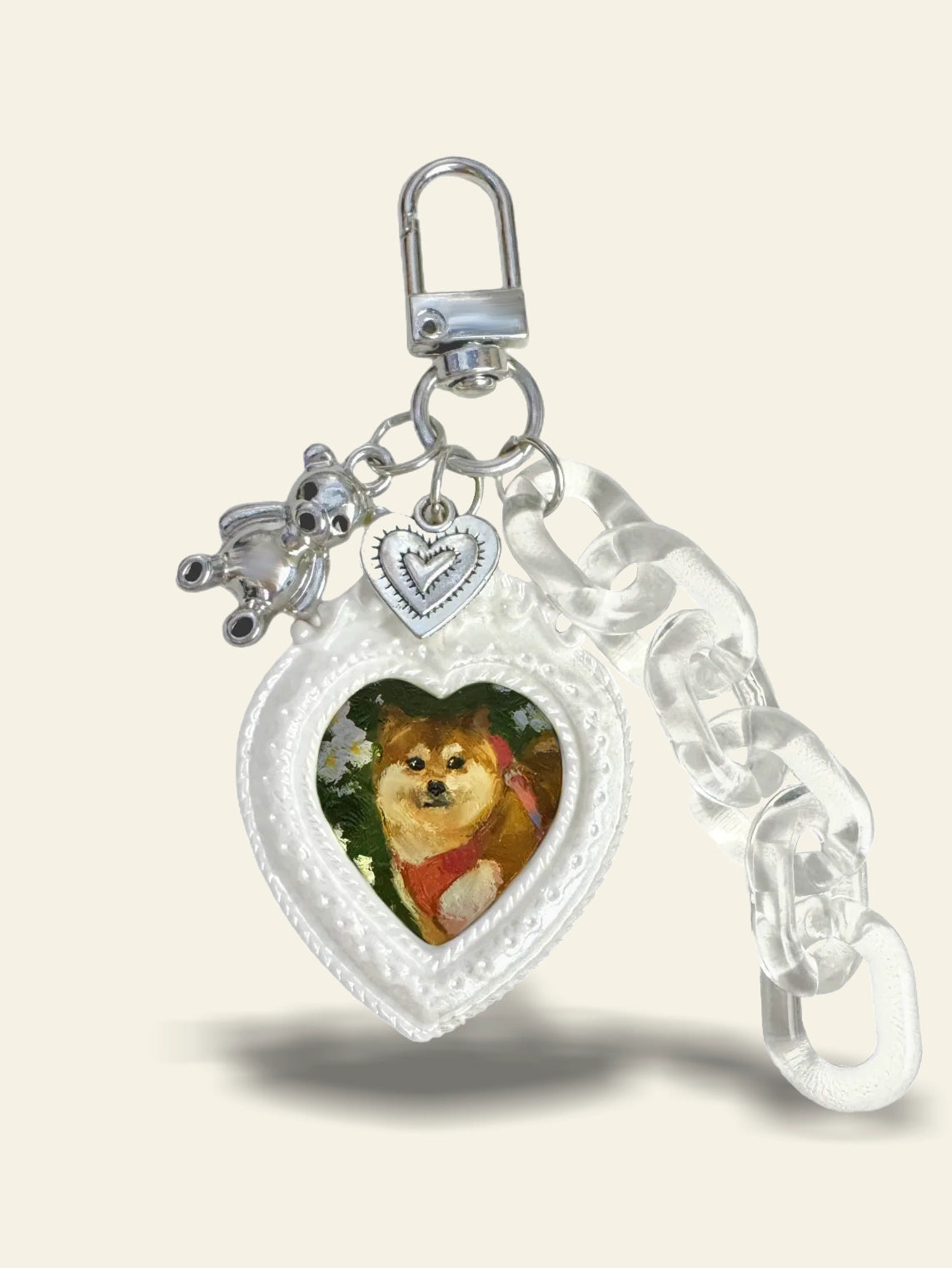 Heartfelt Pet Memorial Keychain