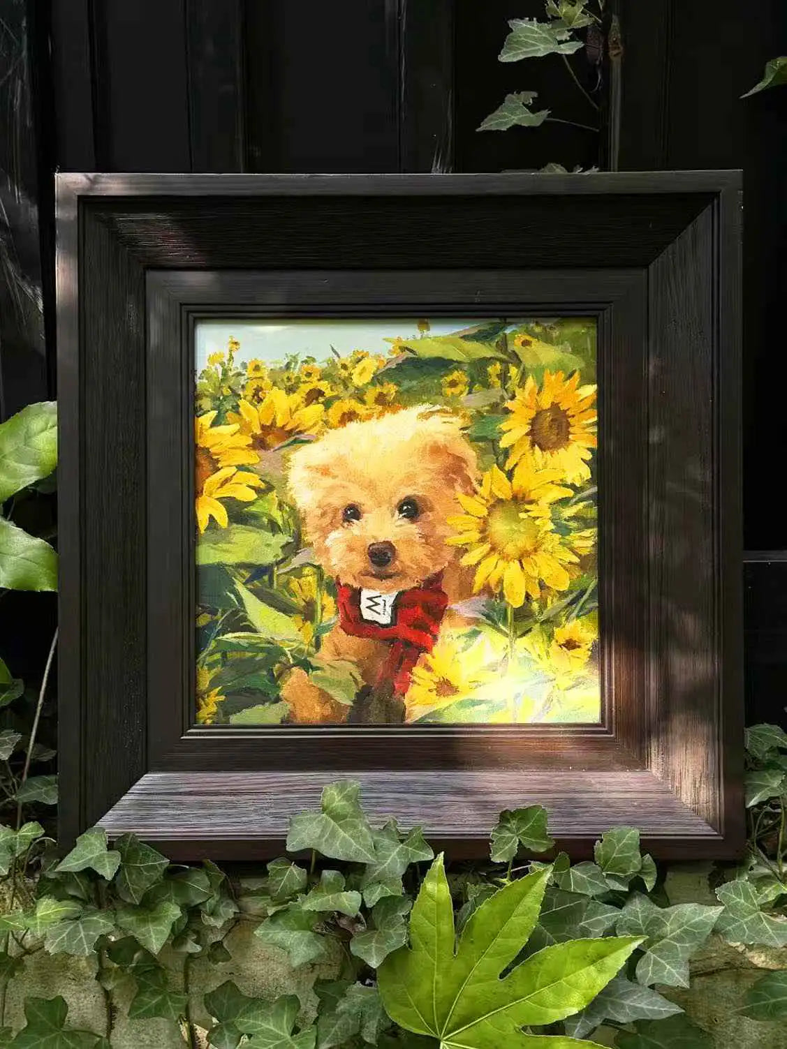 Hand-Painted Memory Pet Portrait