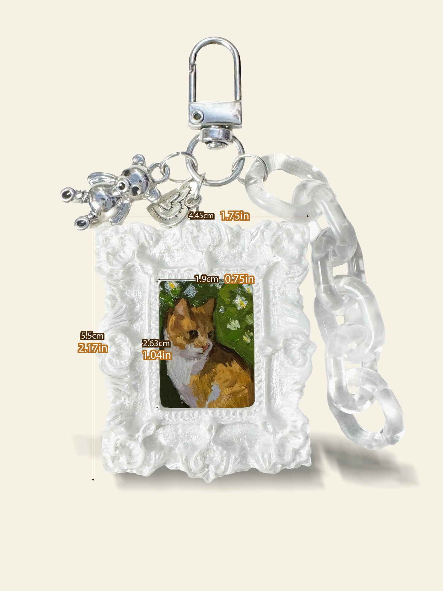 Rectangle Pet Memorial Keychain