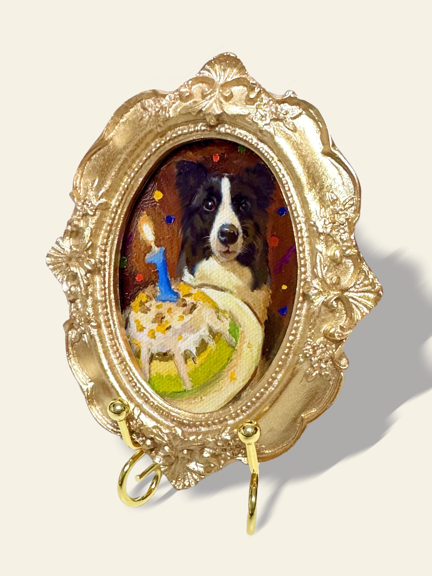Elegance Oval Pet Portrait